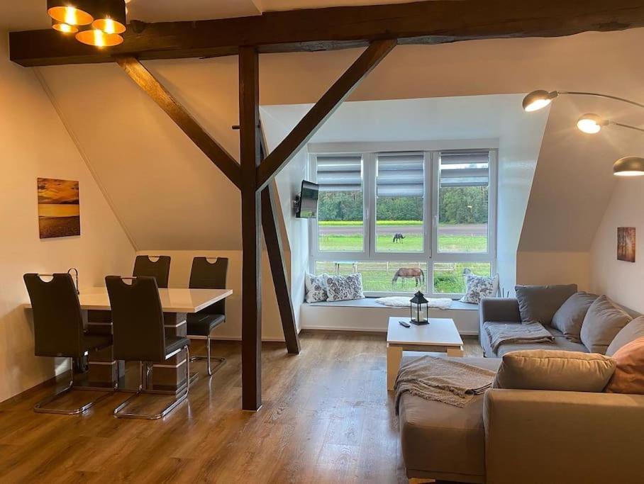 Wunderschoene Ferienwohnung Auf Dem Bauernhof Greven Kültér fotó