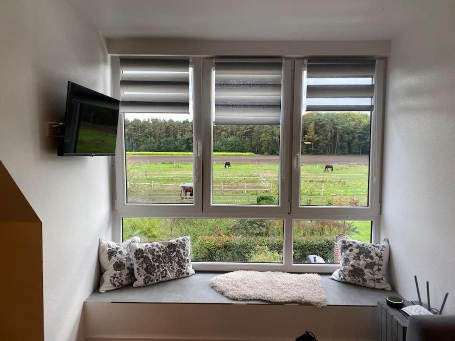 Wunderschoene Ferienwohnung Auf Dem Bauernhof Greven Kültér fotó