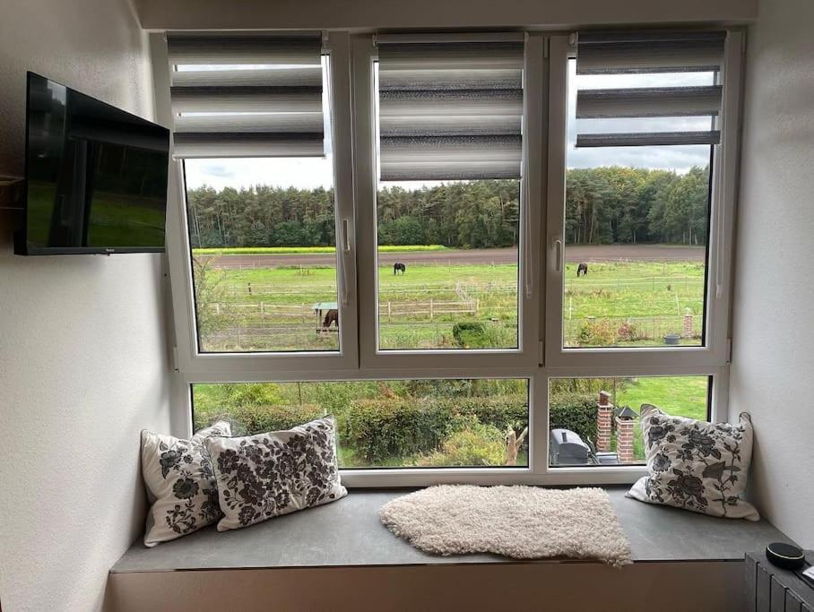 Wunderschoene Ferienwohnung Auf Dem Bauernhof Greven Kültér fotó